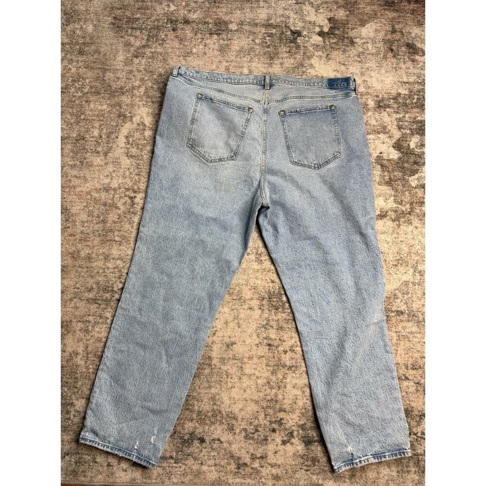 Abercrombie & Fitch Women's Ultra High Rise 90’s Straight Jeans Sz 37 Blue - Picture 6 of 7